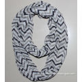 Spring voile Zigzag chevron polyester viscose scarf for women multi colors Ruana cachecol bufanda infinito stelo